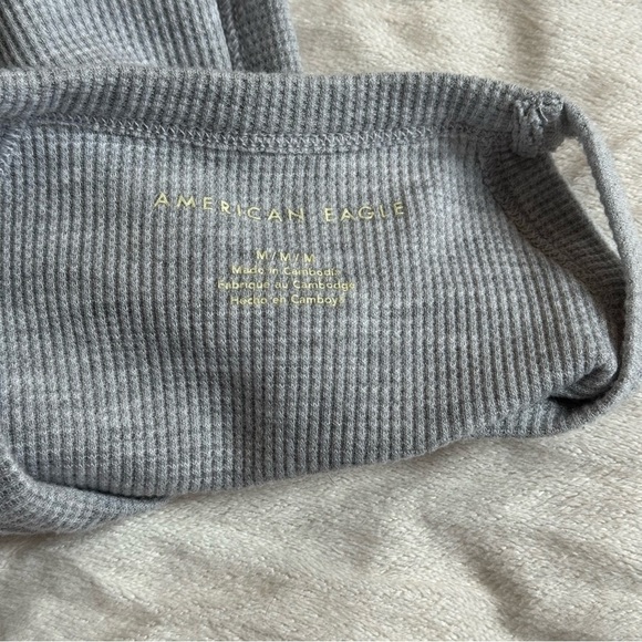 American Eagle AE Waffle High Neck Bodysuit - Picture 6 of 7